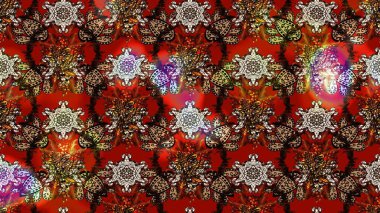 Küçük çiçeklerdeki oldukça eski bir besin torbası deseni. Tekstil, kumaş, kapaklar, duvar kağıtları, baskı, paket, koleksiyon defteri, örgü, dekupaj için çiçek arkaplanı..