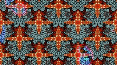 Çiçekli çiçek deseni, suluboya. Renkli çiçekler. Renkli Bahar temalı eskiz modeli. Düz Çiçek Elementleri Tasarım Raster illüstrasyonu.