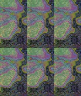 Kusursuz çiçek deseni. Asya tekstil tarzında. Raster illüstrasyonu. Renkli Bahar Temalı Kusursuz Arkaplan. Düz Çiçek Elementleri Tasarımı. Yeşil ve gri renkte çiçekler.