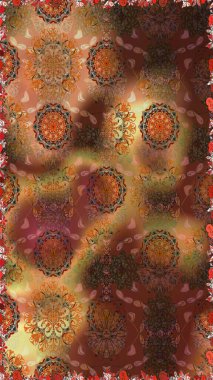 Raster deseni. Çiçekler, suluboya ile dikişsiz çiçek deseni. Küçük çiçek Güzel Çiçek desen.