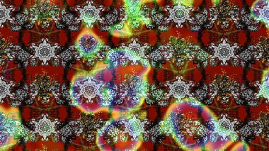 Düz Çiçek Elementleri Tasarımı. Gri ve kahverengi renkli çiçekler. Sevimli çiçek raster deseni. Renkli Bahar Teması çizim şablonu.