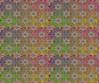 Düz Çiçek Elementleri Tasarımı. Raster Illustrasyon 'da moda olmayan çiçek deseni. Güzel kumaş deseni. Renkli Yaz Temalı Kusursuz Arkaplan.