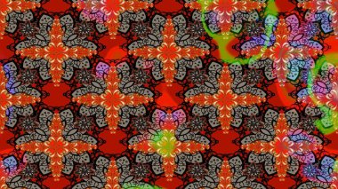 Dekorasyon ve tasarım için güzel bir desen. Moda baskısı. Raster illüstrasyonu. Suluboya çizim kalıbı. Eski model. Çiçeğin suluboya çizimlerinin zarif deseni.