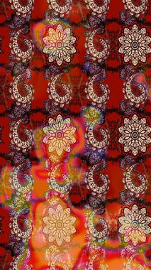 Simple cute pattern in small-scale flowers. Raster illustration. Floral sketch background for textile or book covers, manufacturing, wallpapers, print, gift wrap and scrapbooking.