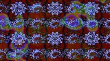 Raster illüstrasyonu. Renklerle. Çiçek. Taslak dekoratif arka plan, çiçek mandala.