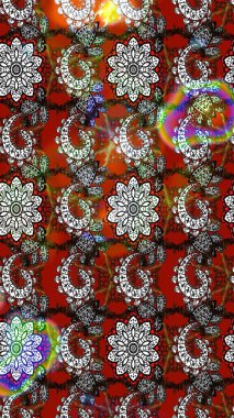 Düz Çiçek Elementleri Tasarımı. Gri ve kahverengi renkli çiçekler. Renkli Bahar Teması eskiz kalıbı. Sevimli çiçek raster deseni.