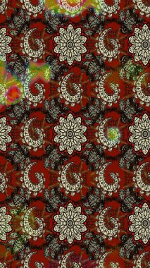 Çiçekli yaz çiçekleri. Robot resim. Moda baskıları için zarif bir şablon. Motley illüstrasyonu. Küçük renkli çiçekler. Küçük çiçekte şirin desenler.