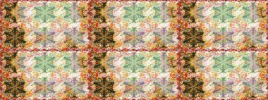 Tarafsız renklerde altın rengi ve altın elementler üzerinde altın pürüzsüz desen. Raster illüstrasyonu. Tekrarlayan elementlerle soyut arkaplan oluşturun. Kusursuz, klasik altın desen..