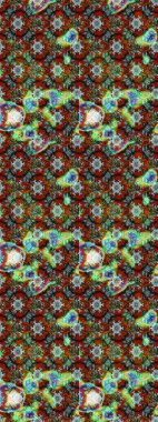 Çiçek izi. Suluboya çizim kalıbı. Çiçekler suluboya tarzında kahverengi, yeşil ve kırmızı renklerde.