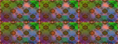 Raster suluboya çiçek deseni, narin çiçekler, yeşil ve kahverengi çiçekler, tebrik kartı şablonu. Raster Güzel kumaş deseni.