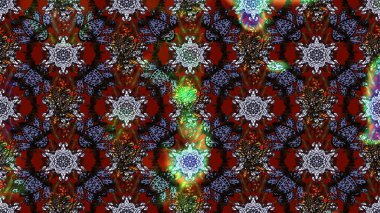 Çiçek çelengi. Güzel, parlak, pürüzsüz kumaş, tuval. Raster illüstrasyonu. Eski moda arka plan. Desen, çizim, çiçek sınırı. Kıvırcık, parlak örgü.