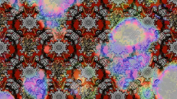 Yumuşak pamuk tasarımı. Klasik çiçek desenli. Paketleme, tekstil, duvar kâğıdı için çiçek eskizi. Yumuşak fayans. Raster taze dokusu.