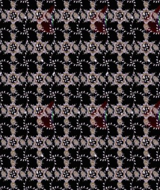 Çiçekler suluboya tarzında siyah, nötr ve gri renklerde. Siyah, nötr ve gri renkte çiçeklerle çizilmiş çiçek deseni.