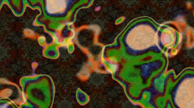 Raster. Güzel suluboya çiçekler, parlak resim ilham verici yeşil çiçek desenli eskiz arka plan.