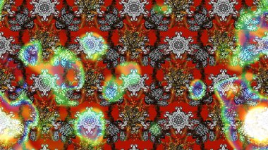 Raster illüstrasyonu. Şirin çiçek elementleri. Gri ve kahverengi renkli çiçekler. Çizim.