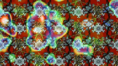 Şirin çiçekler. Çizgi çizimi kalıbı. Raster Moda kumaş deseni.