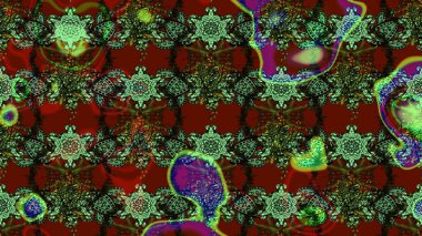 Raster illüstrasyonu. Güzel kumaş deseni. Bahar çiçekli güzel bir çiçek deseni..