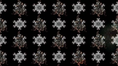 Çiçekli karalama şeklinde Raster çiçek deseni. Nazik, yaz çiçekleri siyah renklerde. Raster illüstrasyonu.