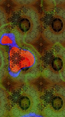 Renkli çiçekler. Hediye ambalaj kağıdı, tebrik kartları, posterler ve pankart tasarımı. Raster düz çiçek çizim deseni.