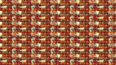 Düz Çiçek Elementleri Tasarımı. Modaya uygun kumaş deseni. Sevimli çiçek raster deseni. Renkli Yaz Teması çizim şablonu.