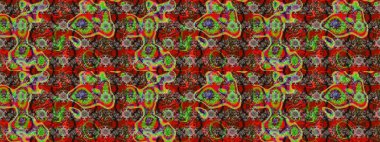 Şekil verilmiş çiçeklerle eskiz deseni. Süslü zentangle çizim dokusu, soyut çiçeklerle süslenmiş. Çiçek deseni duvar kağıdı, şablon dolguları ve web sayfası arkaplanı için kullanılabilir.