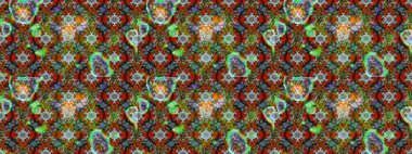 Küçük çiçekli şirin bir desen. Çiçek ve yapraklı çiçek deseni. Raster illüstrasyonu.