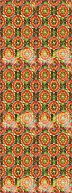 Kahverengi renklerde altın element. Damask pürüzsüz yineleme kalıbı. Barok tarzında altın çiçekli süs. Antika altın tekrarlanabilir duvar kağıdı.