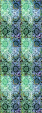 Altın elementlerle mavi renklerde altın desen. Geleneksel oryantasyon süsü. Klasik klasik klasik arka plan. Kusursuz klasik raster altın desenli.