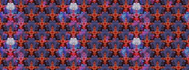 Raster çiçek izi. Çiçekli menekşe ve siyah çizim deseni. Klasik taslak çizimi.