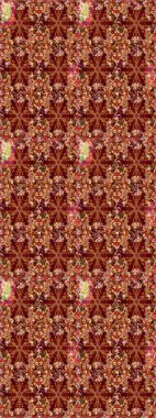 Kusursuz altın desenli bukleler. Raster altın desen. Raster illüstrasyonu. Altın elementli kırmızı renkler. Doğu tarzı arabesk.