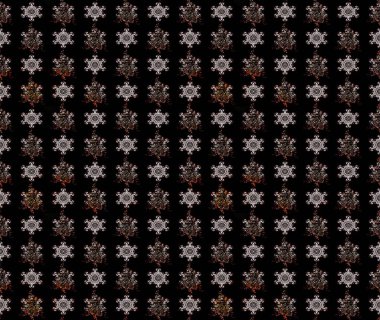 Kabile sanatı boho baskısı, klasik çiçek arkaplanı. Soyut etnik raster çizim kalıbı. Arkaplan dokusu, duvar kağıdı, siyah renkli çiçek teması.