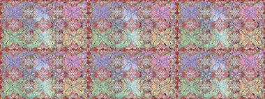 Kusursuz Tony kumaş deseni. Raster illüstrasyonu. Küçük çiçekteki sevimli çiçek deseni. Modaya uygun kumaş deseni.