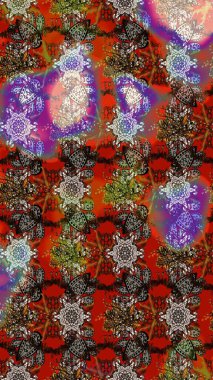 Suluboya çizim kalıbı. Moda baskısı. Çiçeğin suluboya çizimlerinin mükemmel deseni. Eski model. Dekorasyon ve tasarım için güzel desen.