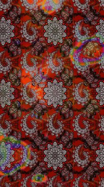 Küçük çiçekteki sevimli çiçek deseni. Güzel karalamalı çiçek desenli çizim. Raster illüstrasyonu. Güzel kumaş deseni.