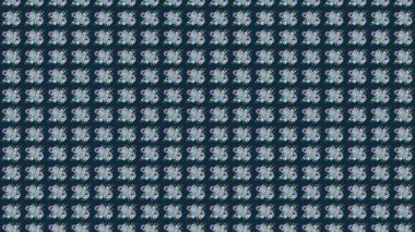 Mavi renkli çiçekler. Raster düz çiçek çizim deseni. Tasarım hediye paketi, tebrik kartları, posterler ve afiş tasarımı.