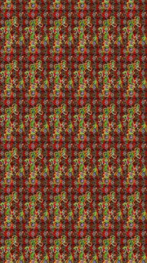 Kırmızı renkte çiçekler. Raster düz çiçek çizim deseni. Tasarım hediye paketi, tebrik kartları, posterler ve afiş tasarımı.