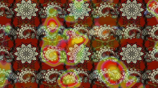 Moda baskıları için zarif bir şablon. Kahverengi ve nötr çiçekli bahar çiçekleri. Motley illüstrasyonu. Küçük renkli çiçekler. Küçük çiçekte şirin desenler.