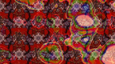 Etnik Mandala süsleme. Hint çiçek desenli madalyon desen. Kullanılabilir Tekstil, tebrik kartı, boyama kitabı, telefon durumda yazdırma için. Raster kına dövme stil.