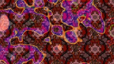 Sevgililer günü ve tebrik kartı konsepti için şık bir davetiye. Çiçek kompozisyonu, el boyası, hassas şablon. Üst manzara, yumuşak kahverengi ve kırmızı renk tarzı. Manzaralı çiçek deseni.