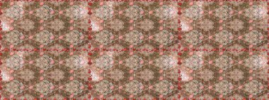 Düz Çiçek Elementleri Tasarımı. Kusursuz desenli, modaya uygun kumaş deseni. Raster illüstrasyonu. Şirin çiçek elementleri. Renkli Bahar Teması Kusursuz Arkaplan.