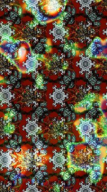 Süslü kumaş deseni. Çiçekli çiçek deseni, suluboya. Raster deseni.