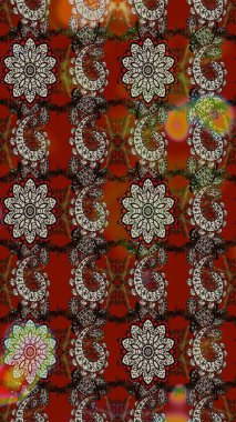 Çiçek desenli eskiz. Renkli Bahar Teması eskiz kalıbı. Düz Çiçek Elementleri Tasarım Raster illüstrasyonu. Renkli çiçekler.