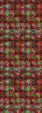 Raster. Renkli Bahar Teması eskiz kalıbı. Düz Çiçek Elementleri Tasarımı.