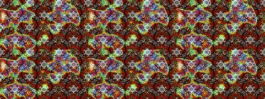 Çiçek deseni. Raster illüstrasyonu. Chichi 'nin kumaş kalıbını çiz. Renkli Bahar Teması eskiz kalıbı. Düz Çiçek Elementleri Tasarımı.