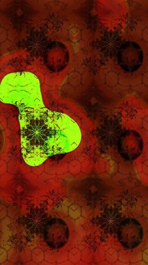 Kırmızı ve kahverengi renkte çiçeklerle çizilmiş çiçek deseni. Suluboya tarzında kırmızı ve kahverengi renkte çiçekler.