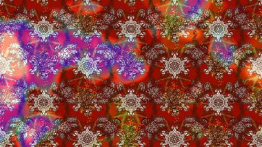 Raster illüstrasyonu. Küçük çiçekteki sevimli çiçek deseni. Çizim.