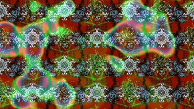 Düz Çiçek Elementleri Tasarımı. Renkli Bahar Teması eskiz kalıbı. Raster..