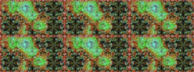 Altın elementlerle yeşil renklerde altın desen. Kusursuz altın desen. Raster doğulu süsü.