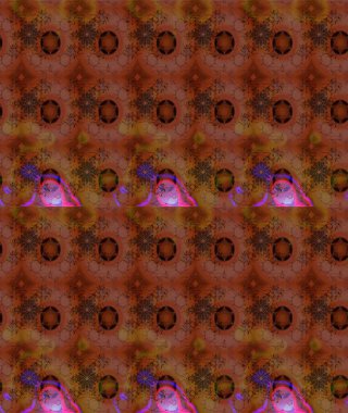 Çiçek ve yapraklı çiçek deseni. Raster illüstrasyonu. Küçük çiçekli şirin desen.