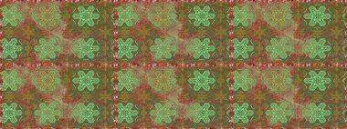 Yeşil ve kahverengi renkli vadi çiçekleri. Suluboya, elle çizilmiş. Raster - stok. Kusursuz arkaplan deseni.